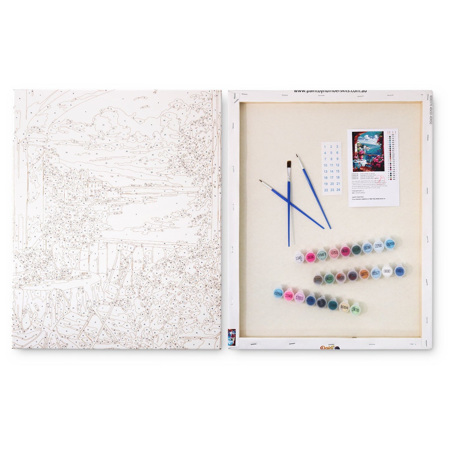Cottages by the Lake - Paint By Numbers Cities