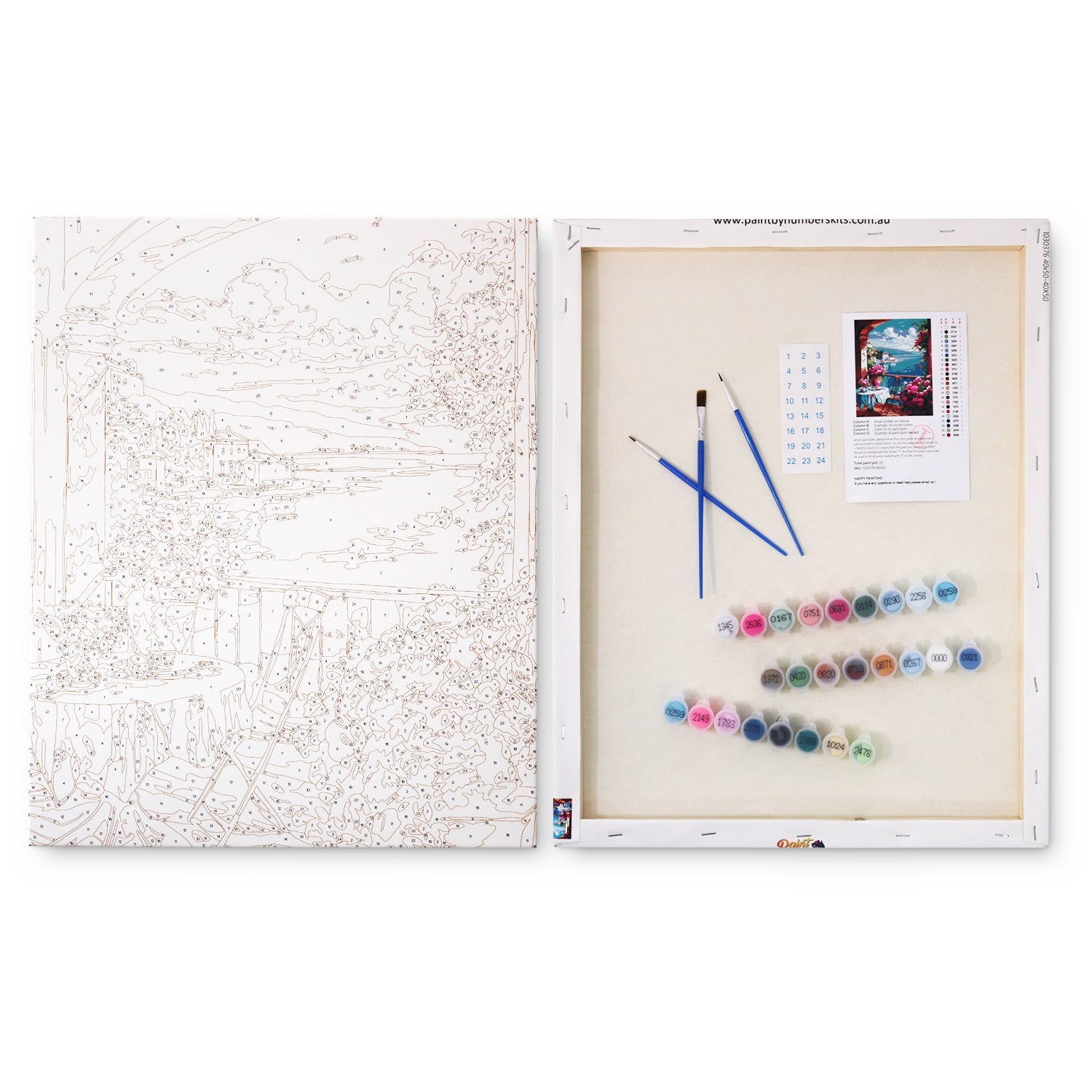 Beachside Villas - Paint By Numbers Cities