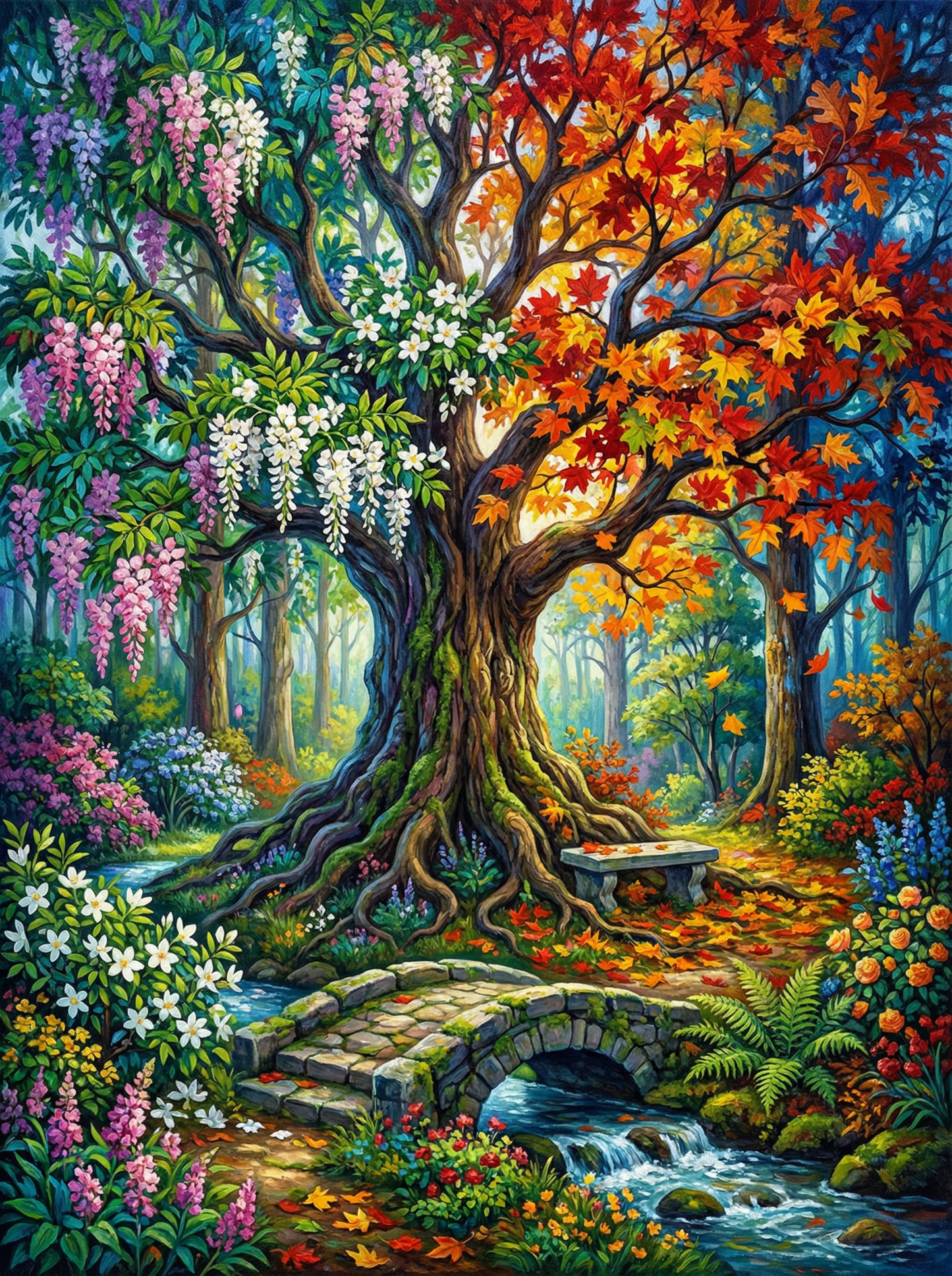 Four Seasons Tree ll (80 Colors)