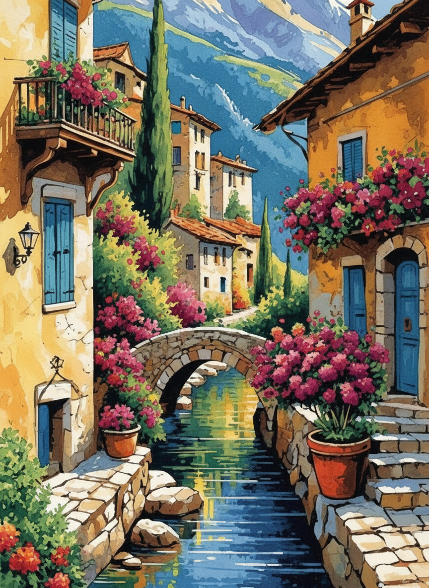 Tuscan Bridgeway (120 Colors)