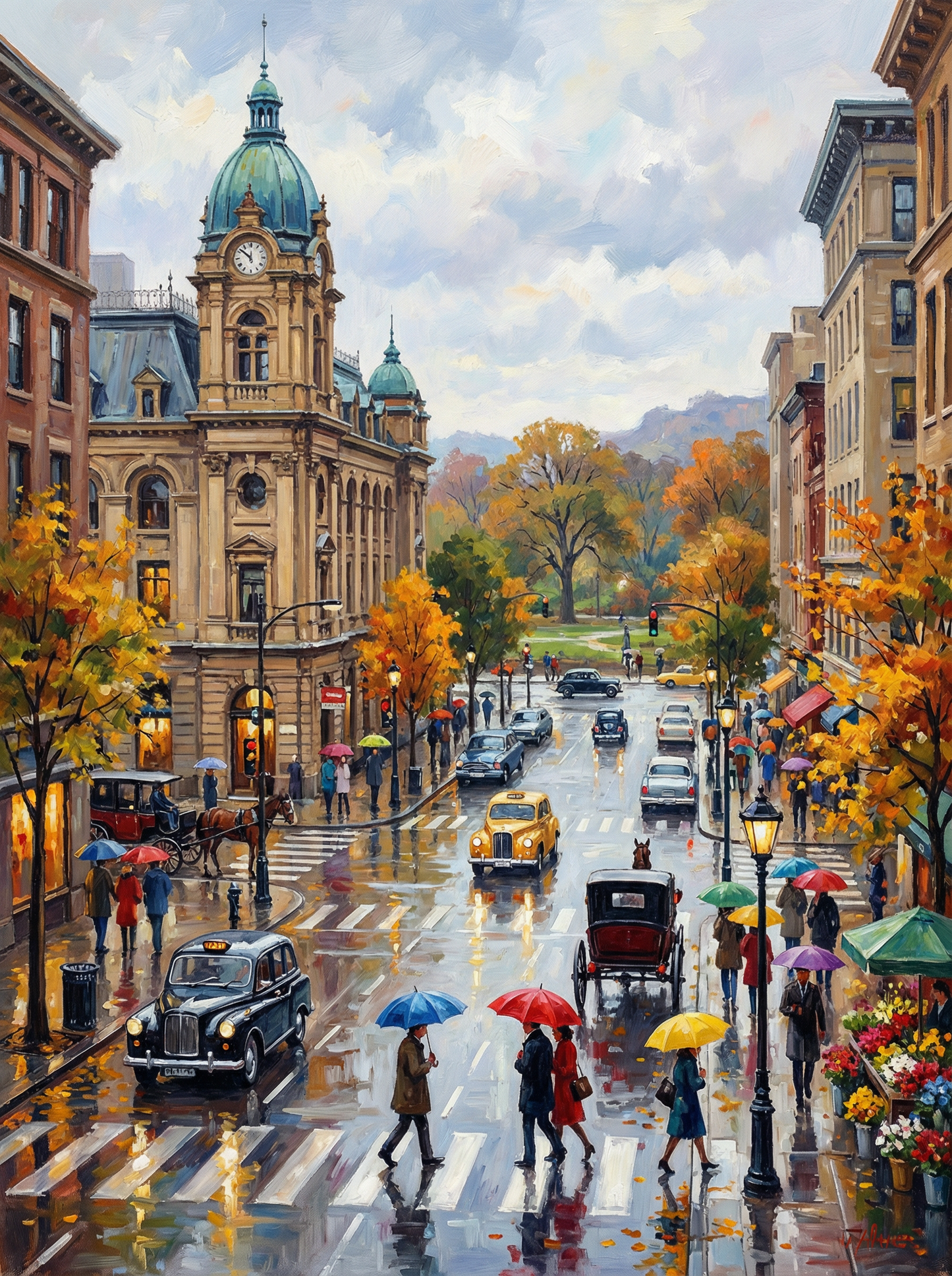 Autumn City Reflections (120 Colors)