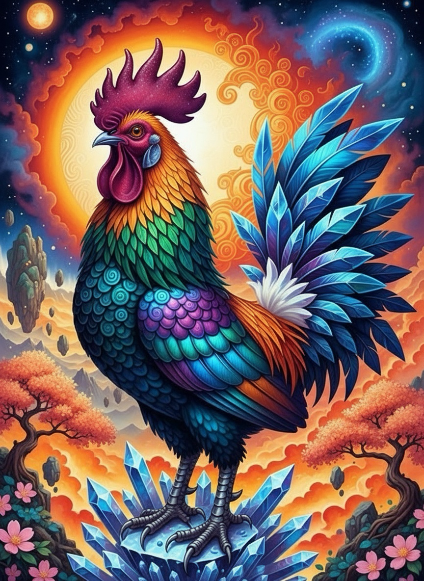 Crystal Rooster (120 Colors)