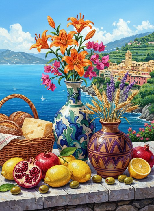 Riviera Lilies and Fruit (120 Colors)
