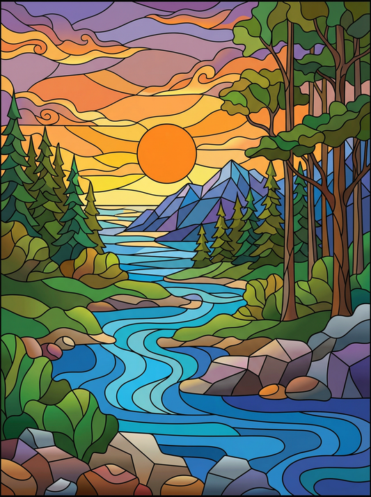 Golden River Tranquility (80 Colors)