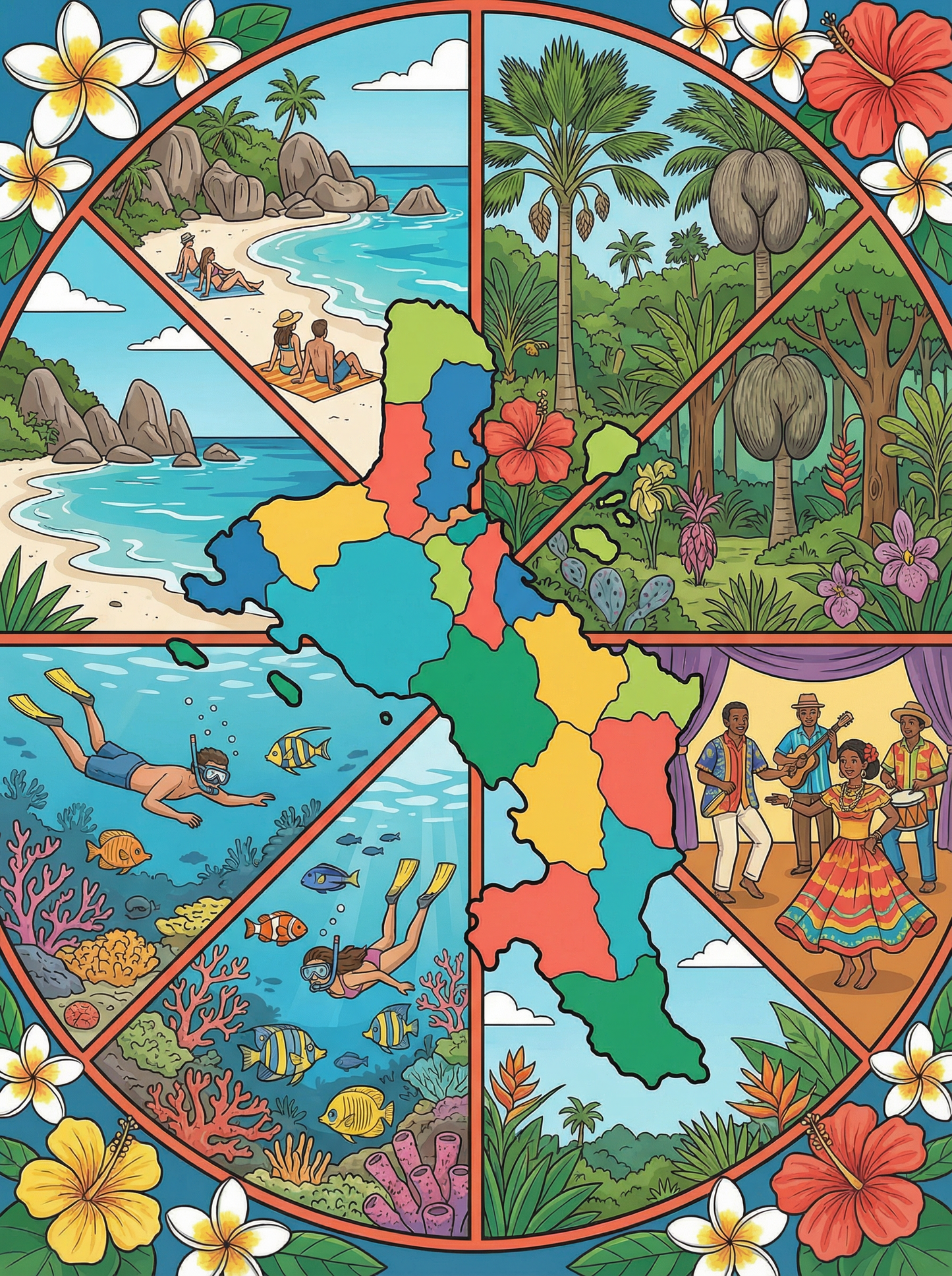 Tropical Island Mosaic (120 Colors)