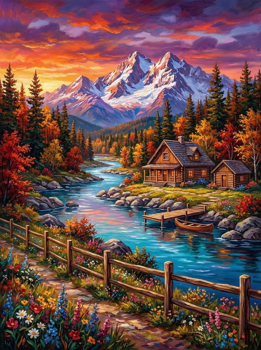 Autumn River Retreat (80 Colors)