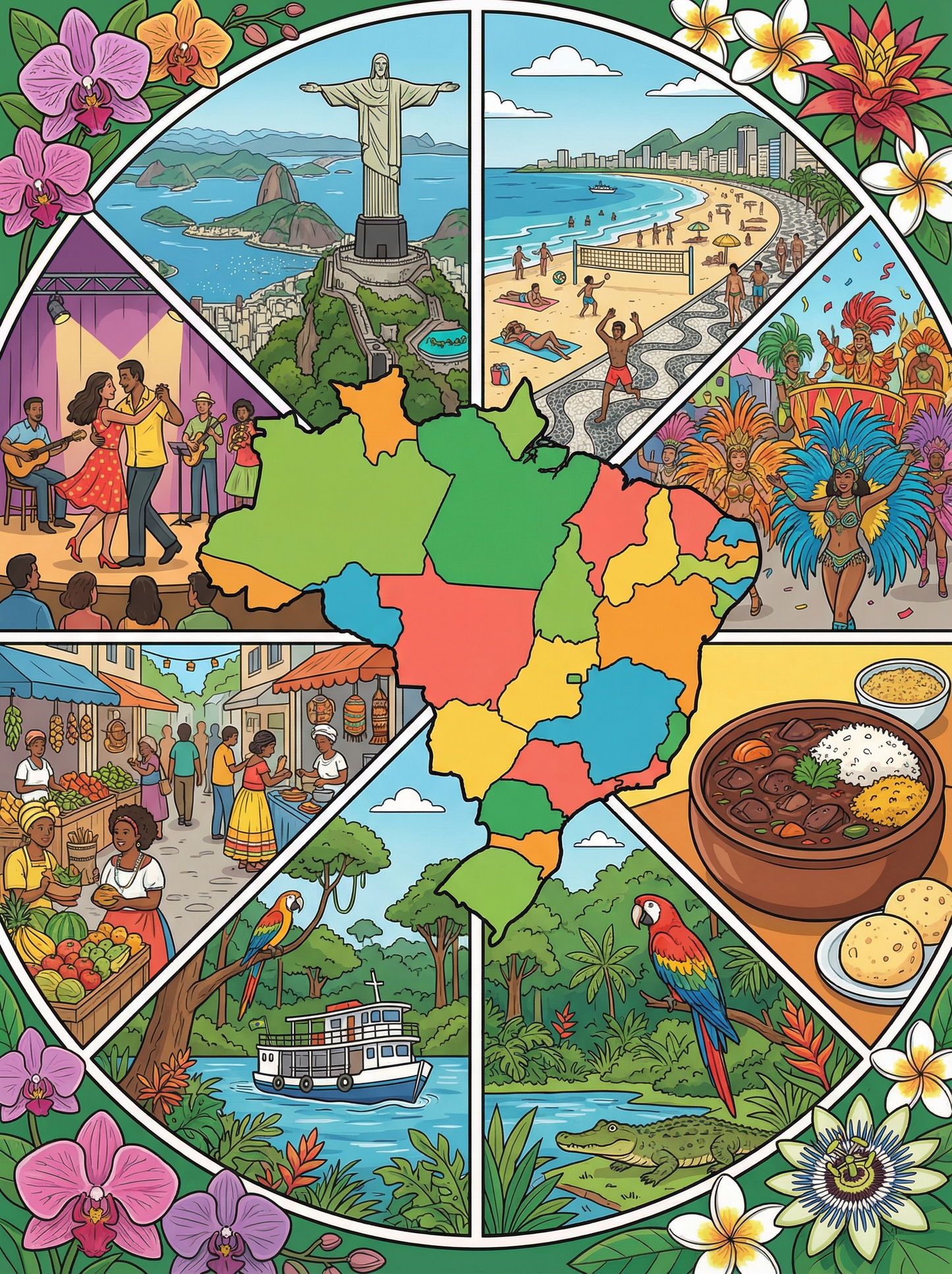 Brazilian Spirit Collage (120 Colors)