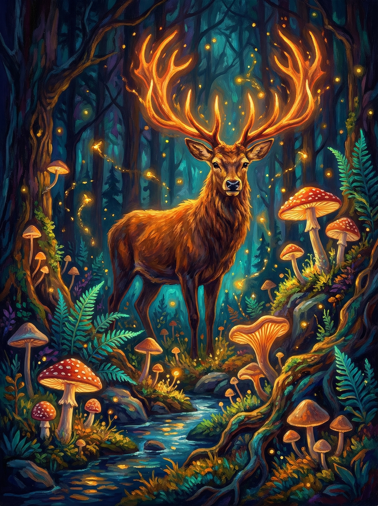 Enchanted Forest Deer (120 Colors)