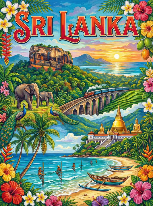 Sri Lanka Golden Trails (80 Colors)