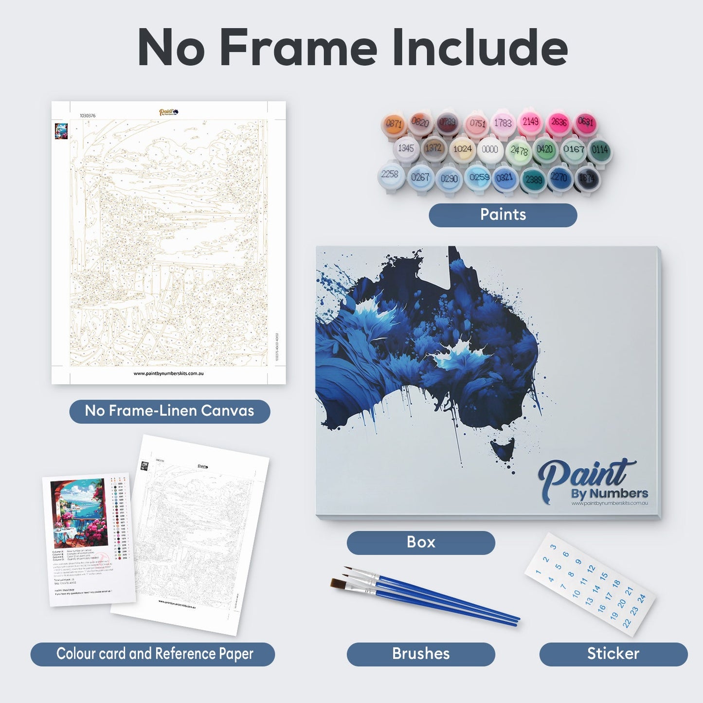 Beach Boxes - Paint By Numbers Cities