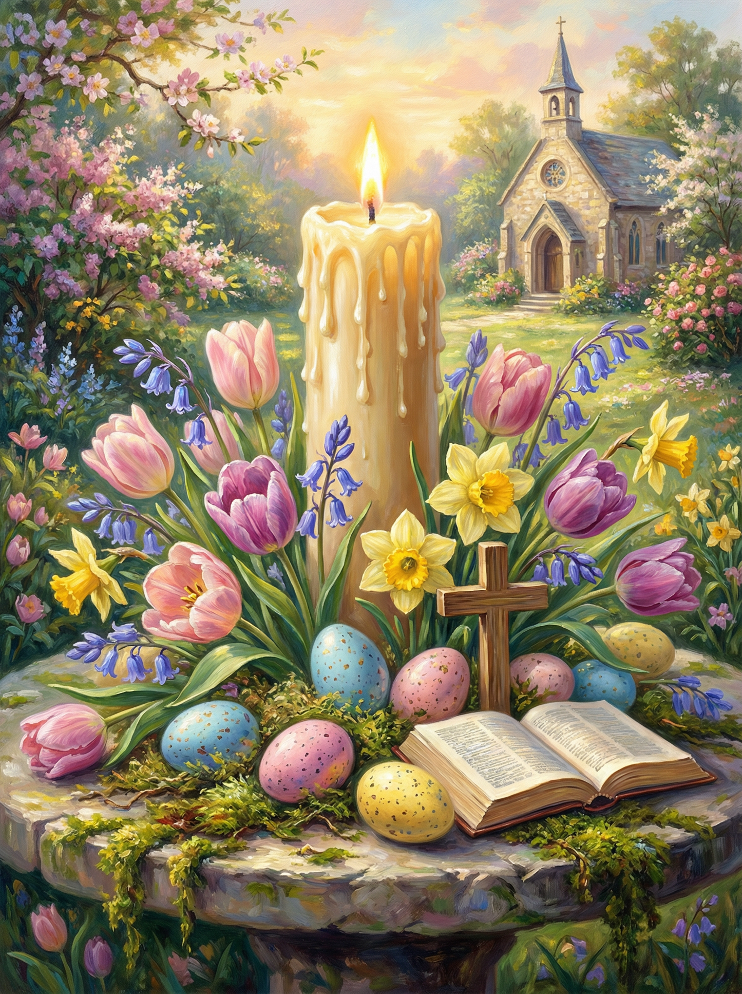 Easter Candle Blessing (120 Colors)