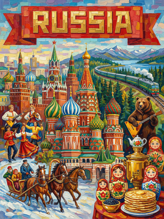 Russian Heritage Collage (80 Colors)