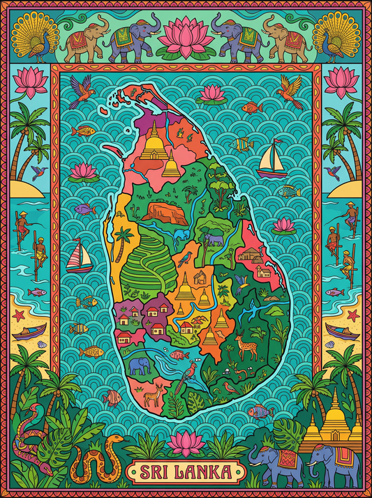 Sri Lanka Cultural Tapestry (120 Colors)