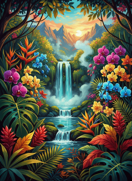 Jungle Orchid Falls (120 Colors)