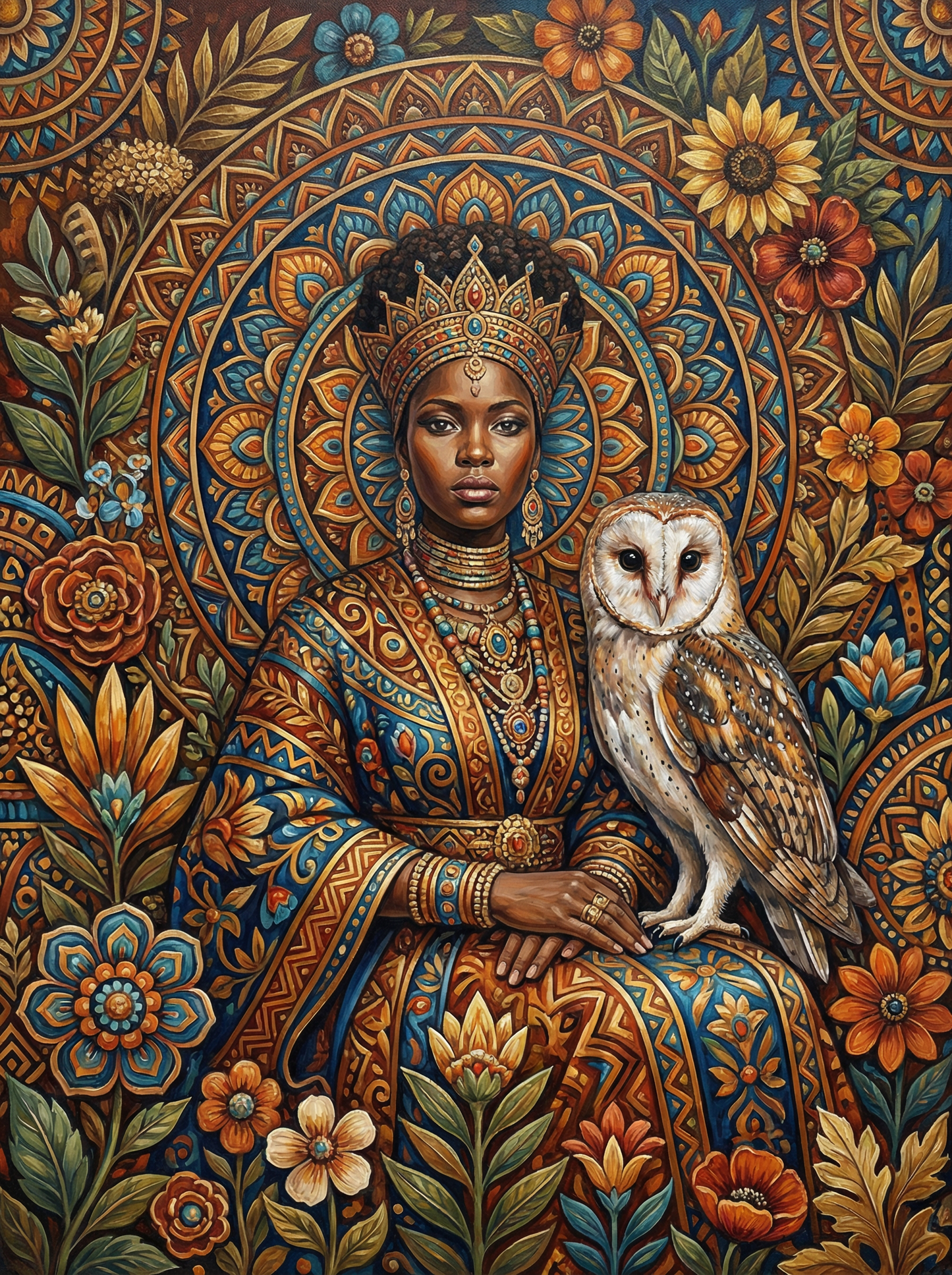 African Queen Barn Owl (80 Colors)