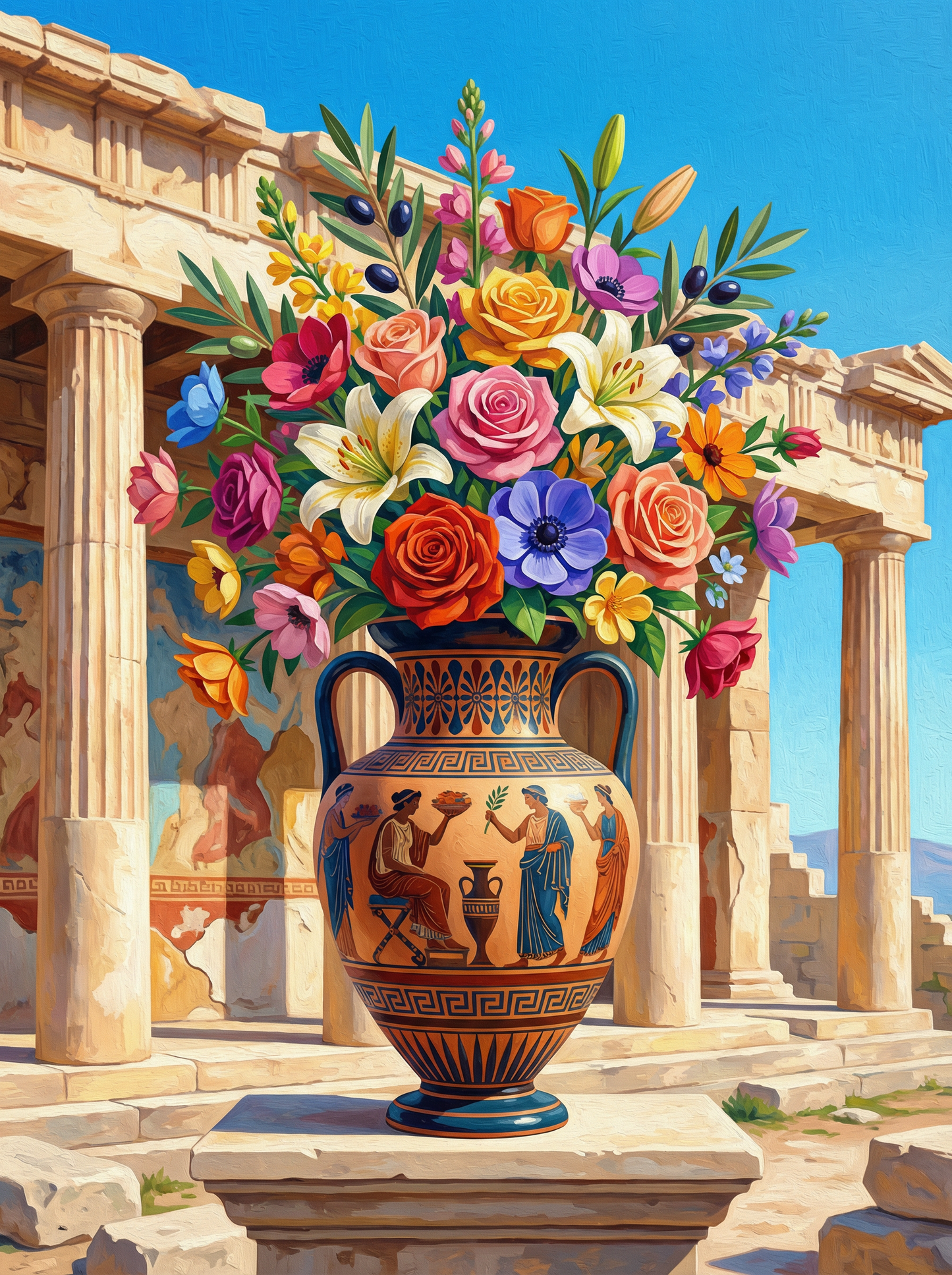 Ancient Greek Temple Bouquet (120 Colors)