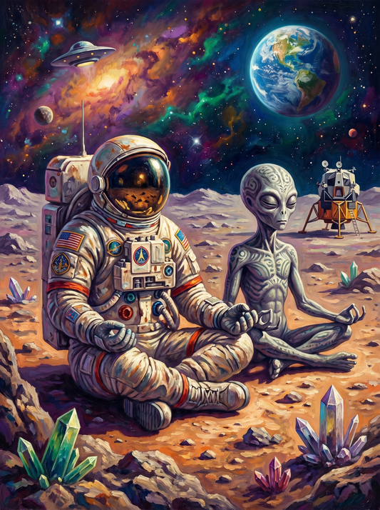 Astronaut And Alien Moon (120 Colors)