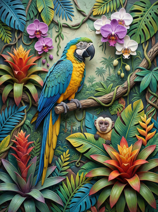 Tropical Macaw Bloom (120 Colors)