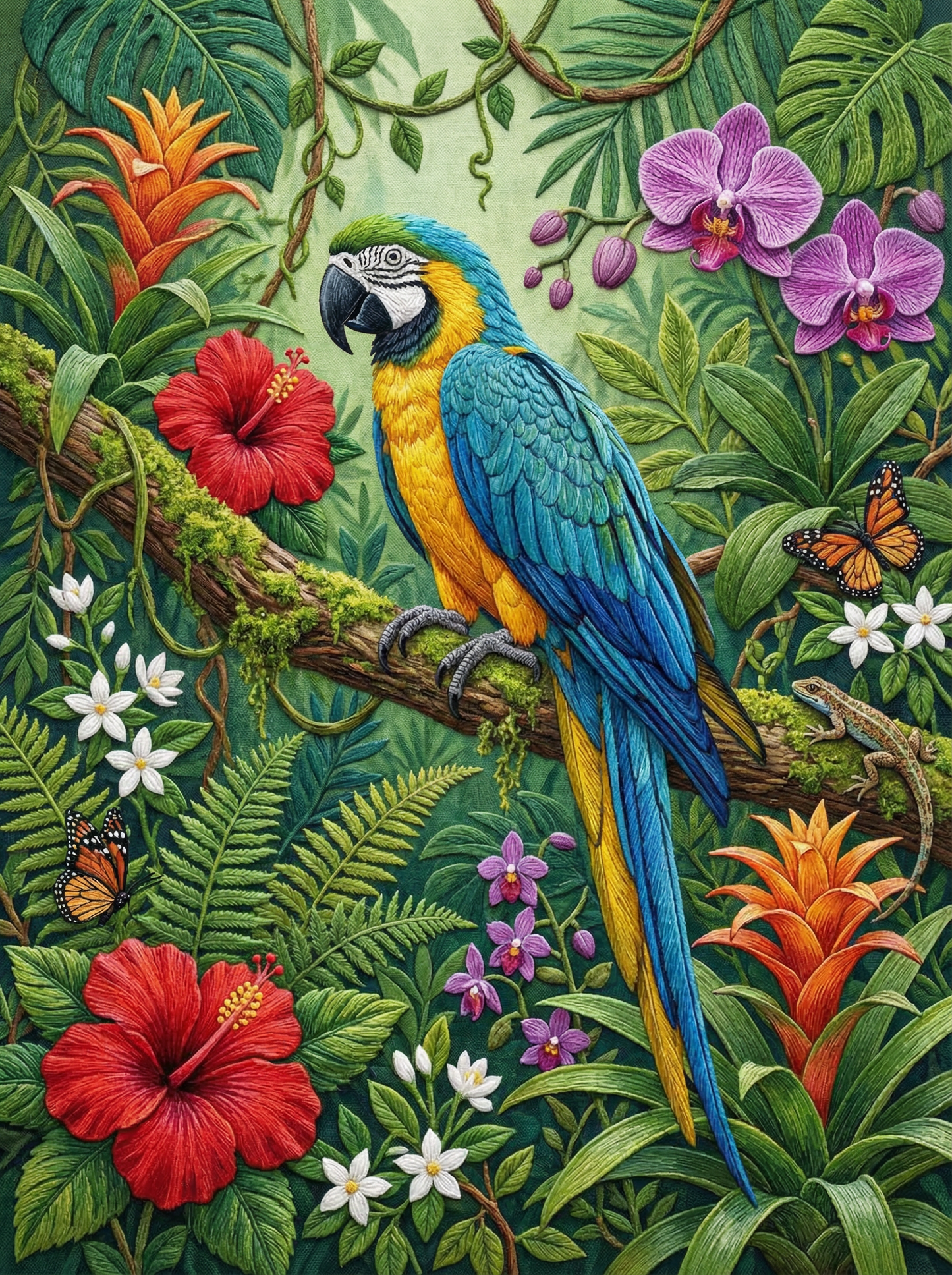 Tropical Jungle Parrot (80 Colors)