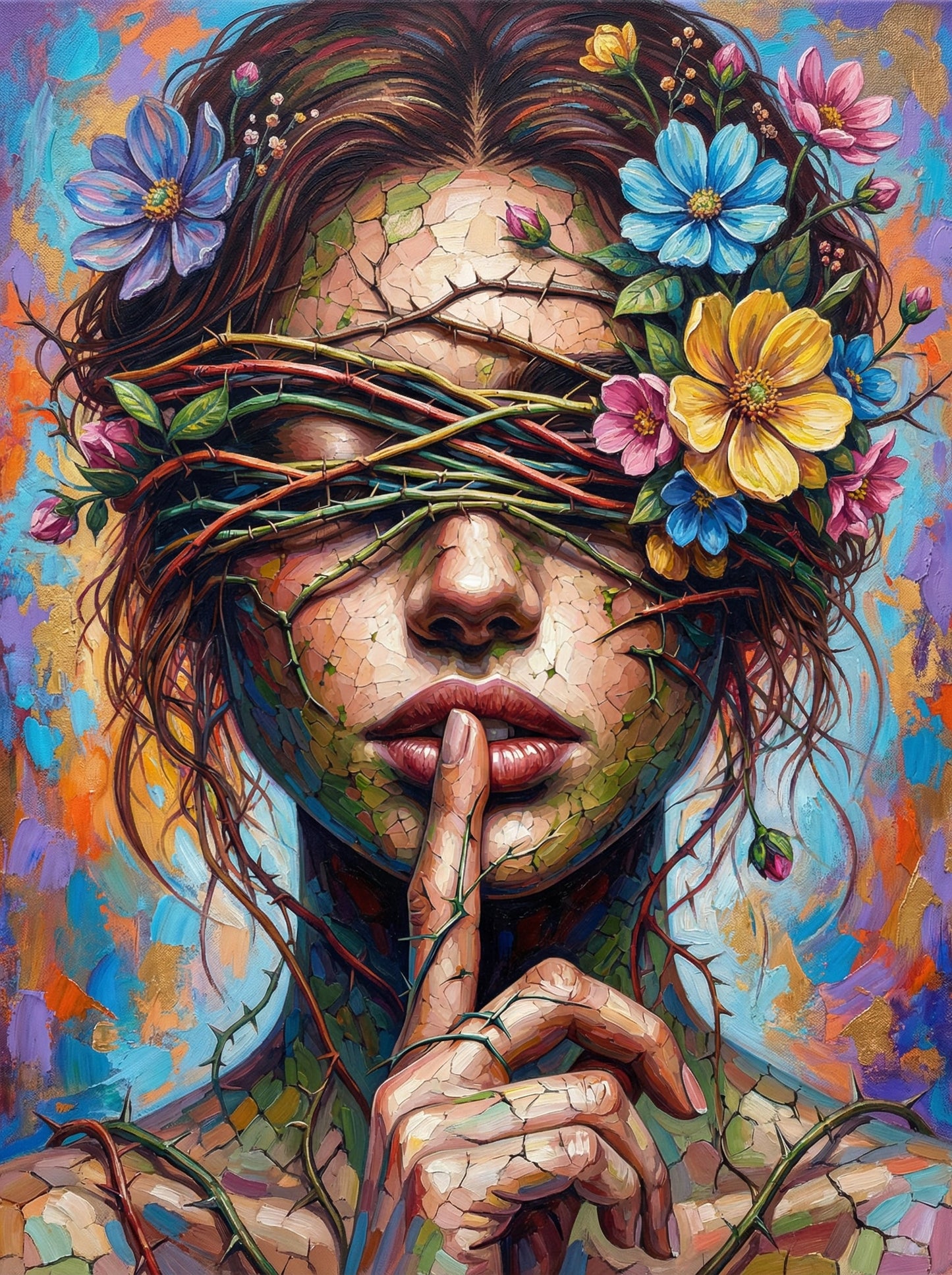 Blooming Mind Portrait (80 Colors)