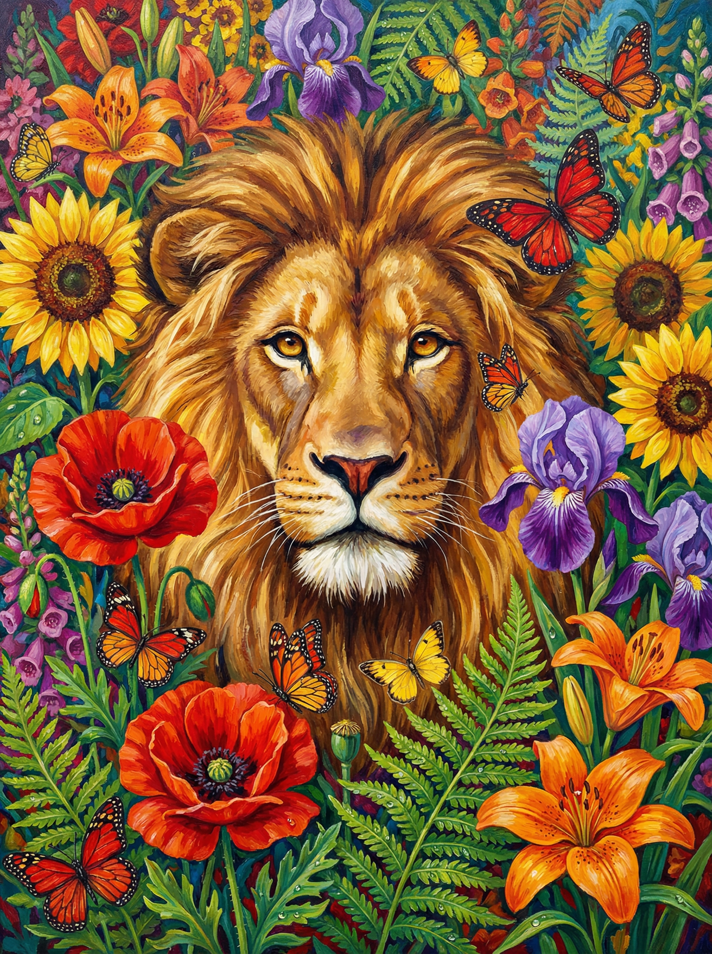 Sunlit Lion Bloom (120 Colors)