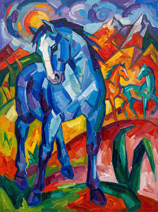 Midnight Blue Stallion (120 Colors)