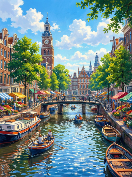 Sunny Day in Amsterdam (120 Colors)