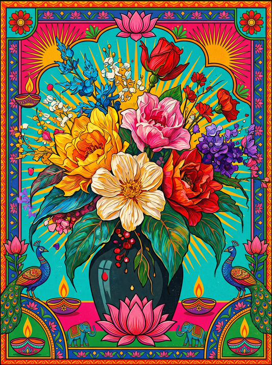 Colorful Flower Bouquet (80 Colors)