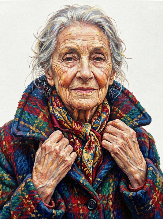 Colorful Plaid Grandmother (80 Colors)