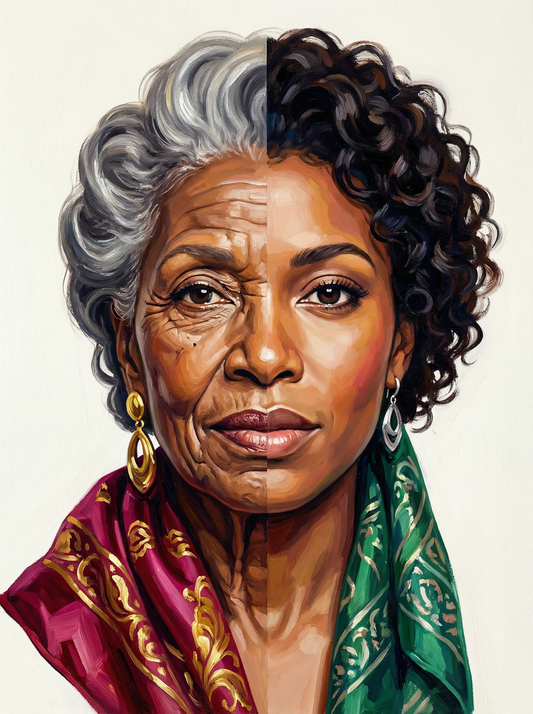 Colorful Wrap Portrait (80 Colors)