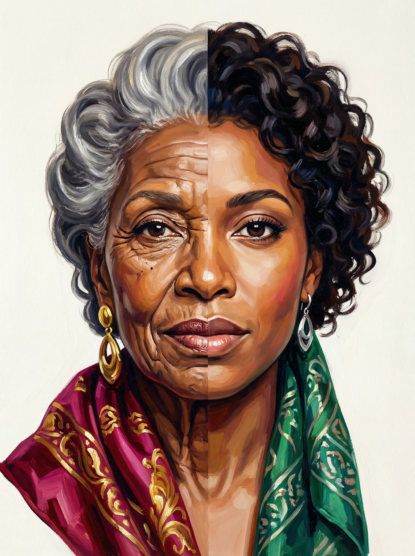 Colorful Wrap Portrait (120 Colors)