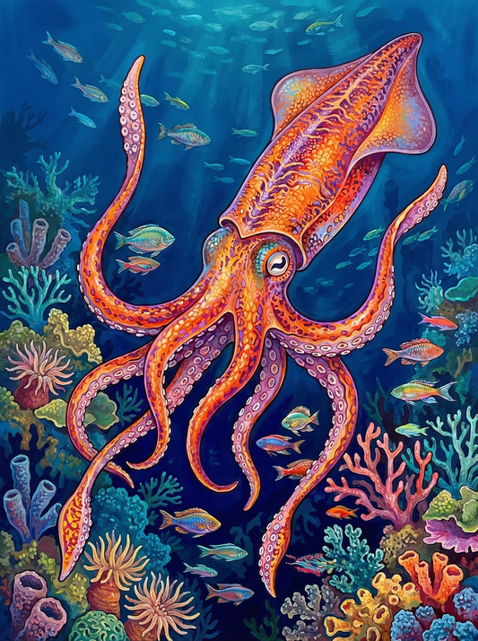 Coral Reef Octopus (80 Colors)