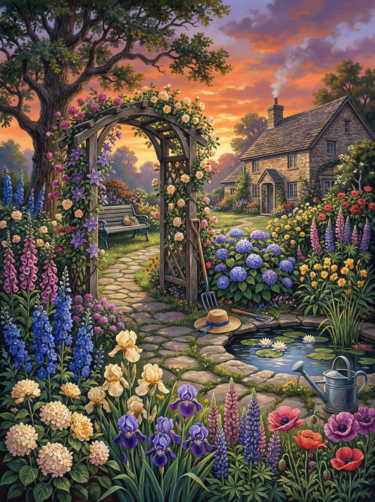 Cottage Garden Sunset (80 Colors)