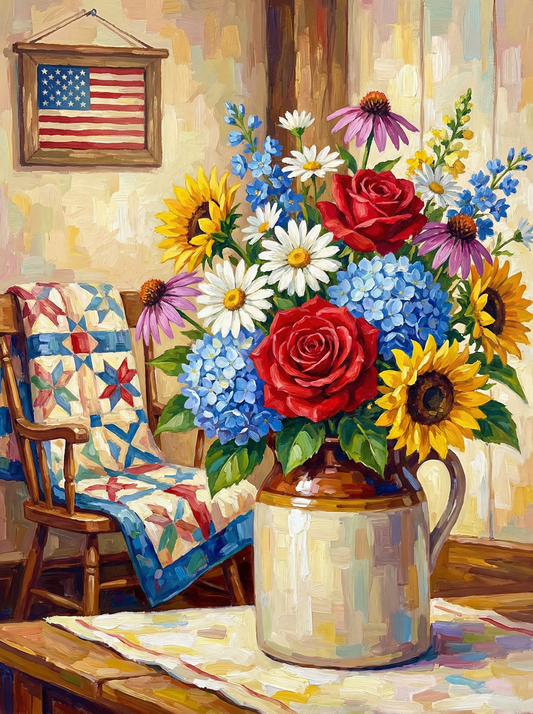 Cottage Quilt Room Display (120 Colors)