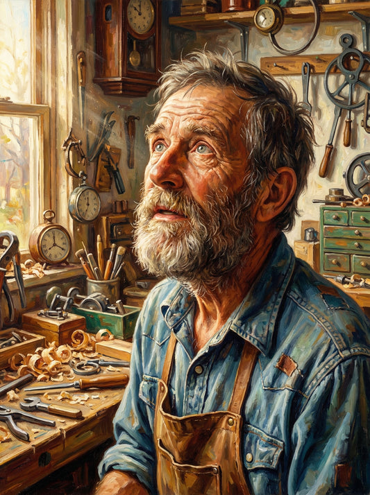 Craftsman In Workshop (80 Colors)