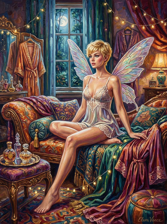 Delicate Pixie With Glowing Wings (120 Colors)