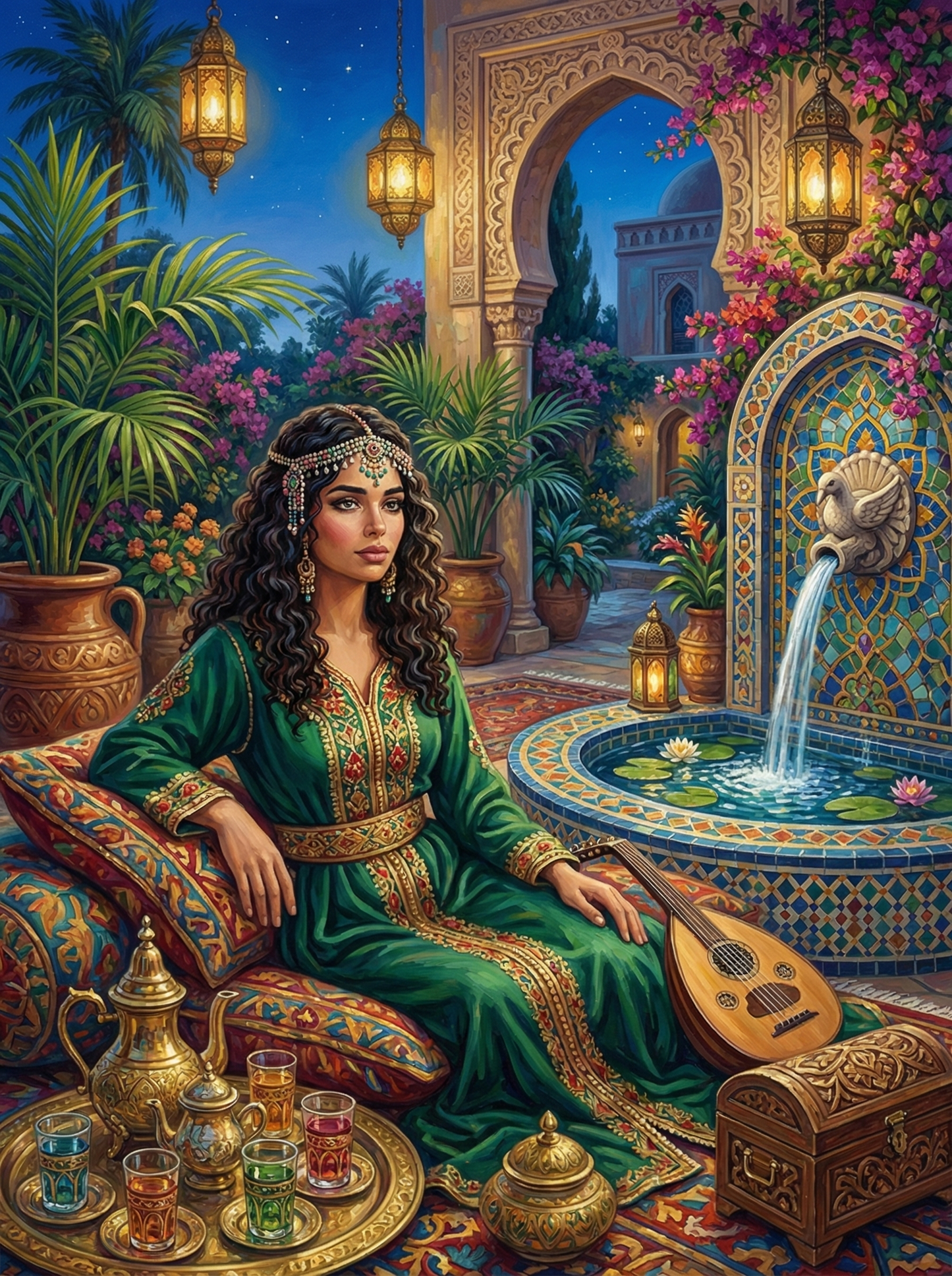 Desert Oasis Musician (120 Colors)