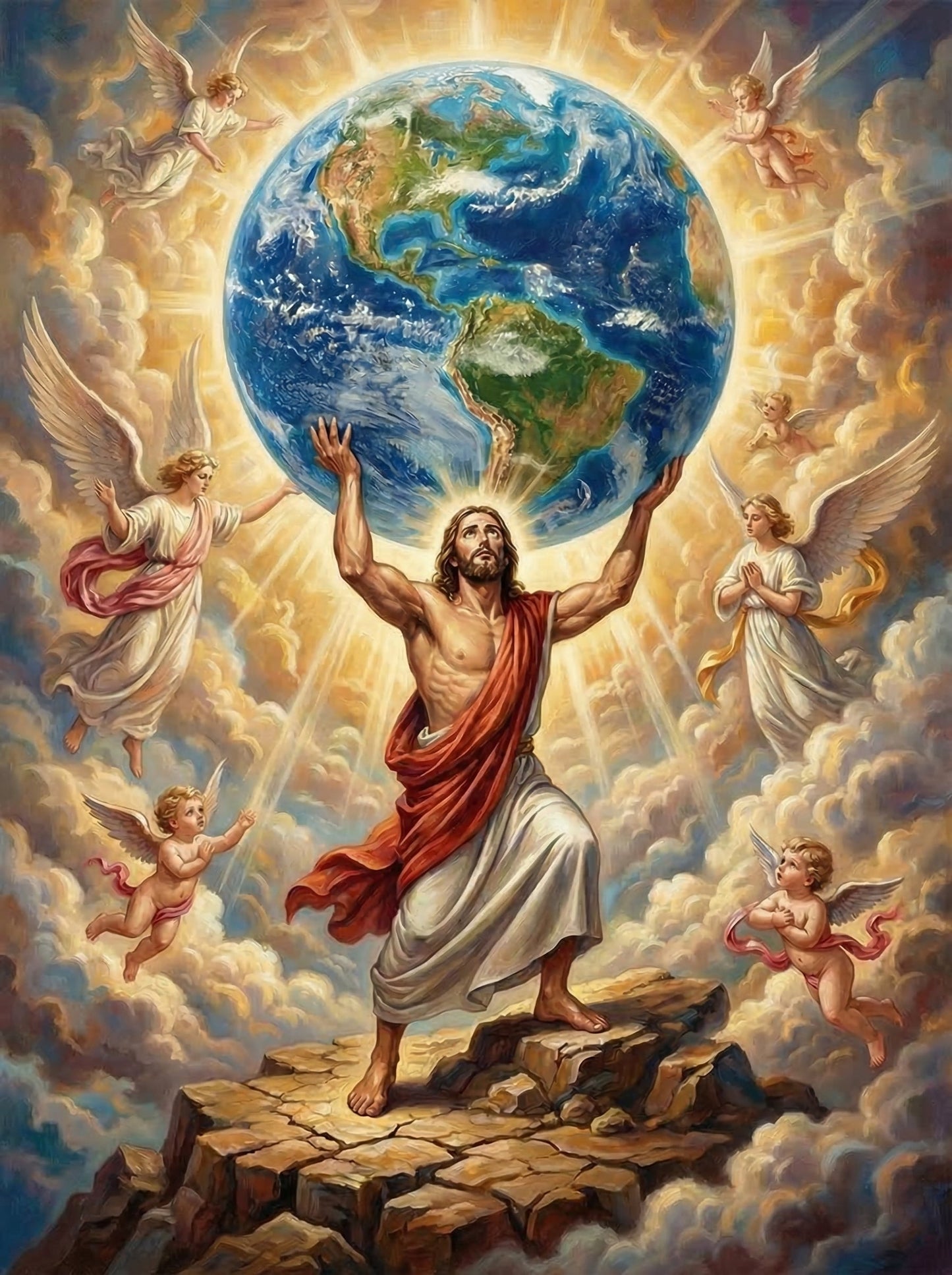 Divine Strength Lifting Earth (120 Colors)