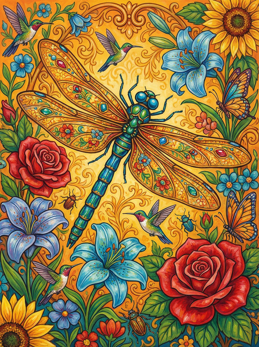 Dragonfly Garden Paradise (80 Colors)