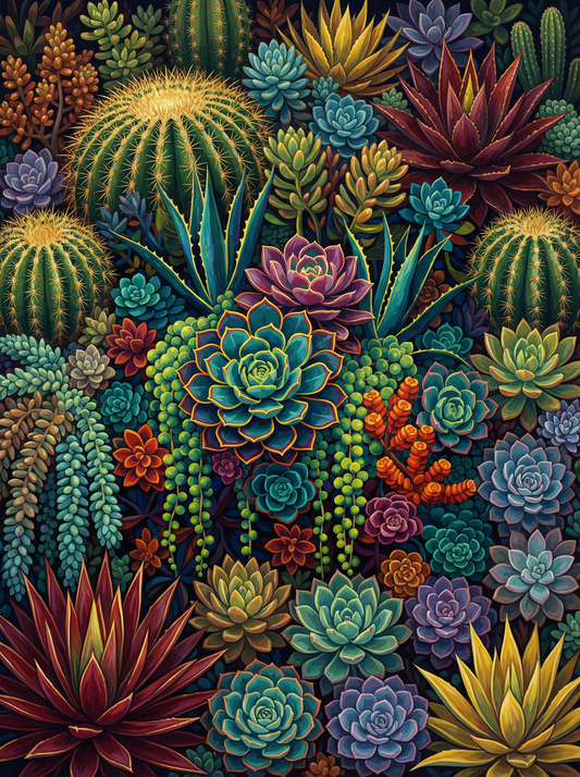 Desert Succulent Symphony (80 Colors)