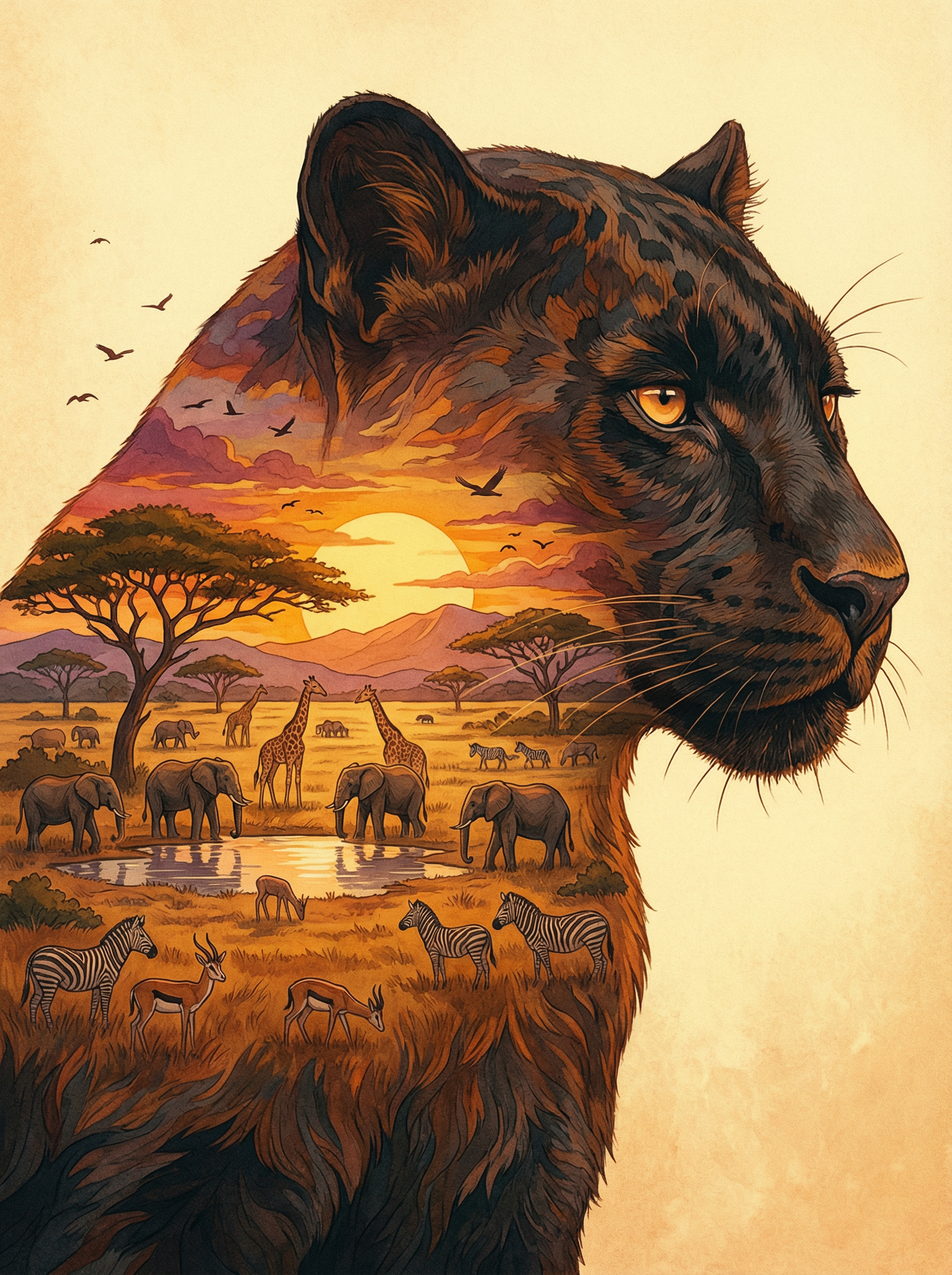 Savanna Spirit Panther (80 Colors)