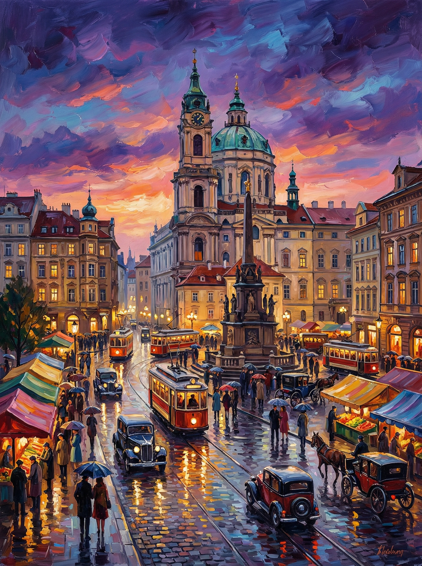 Old Town Twilight Tram (120 Colors)