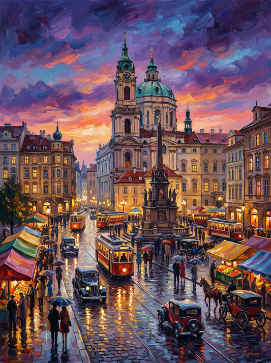 Old Town Twilight Tram (120 Colors)