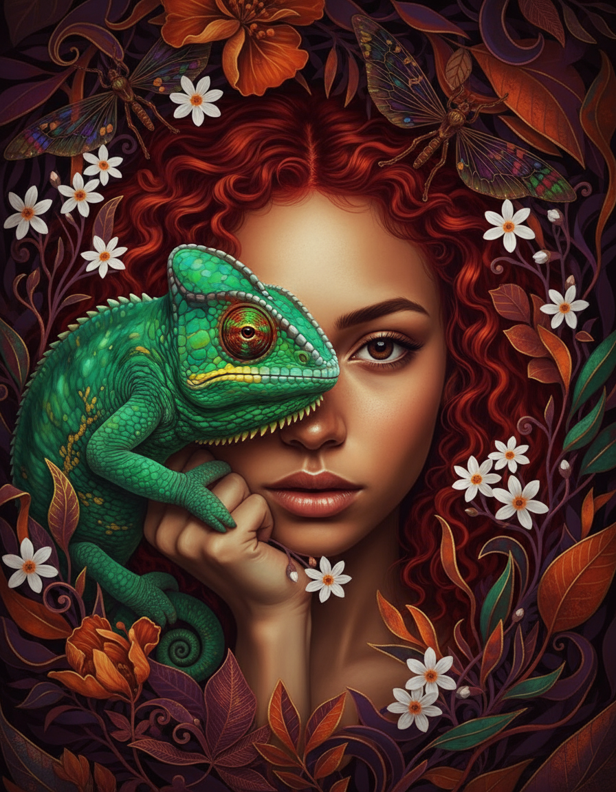 Chameleon Red Curls (80 Colors)