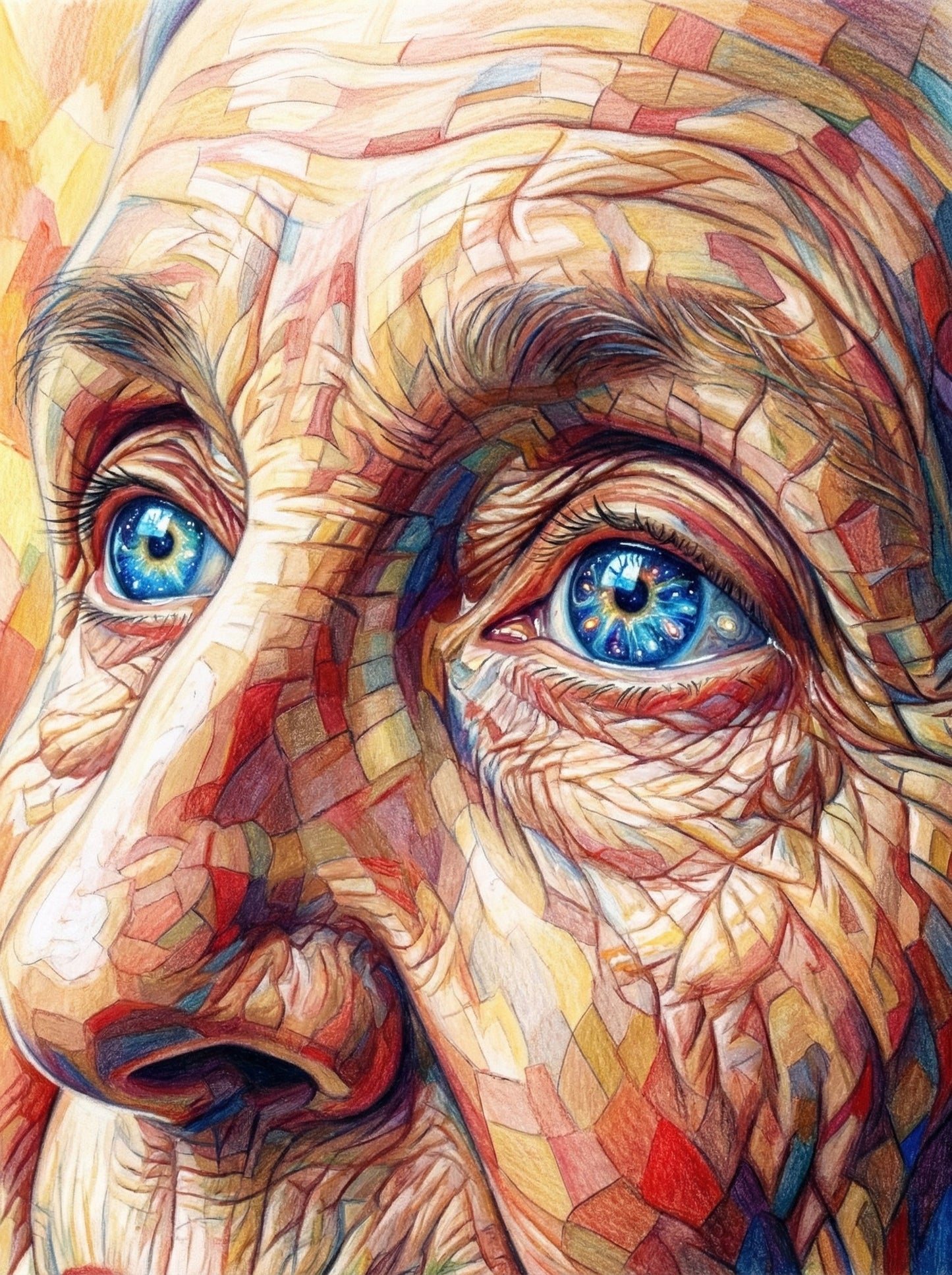 Elderly Woman Headscarf (120 Colors)