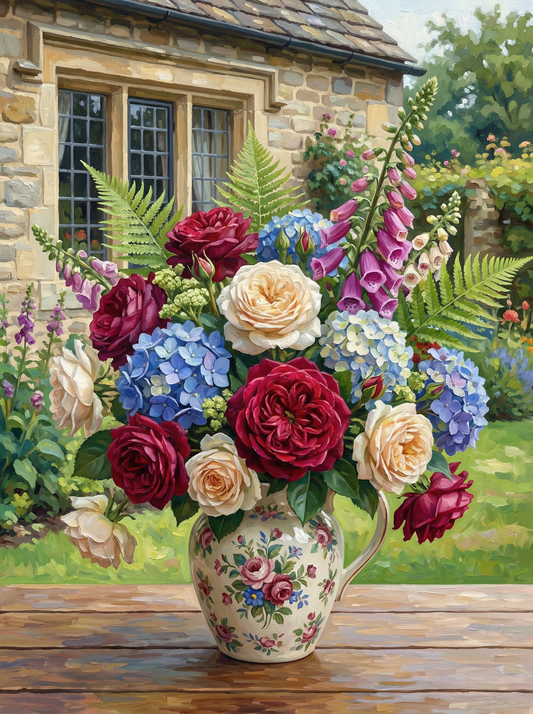 Elegant Cottage Roses (120 Colors)