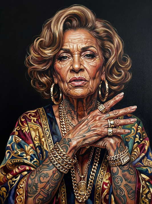 Elegant Gold Jacket Woman (120 Colors)