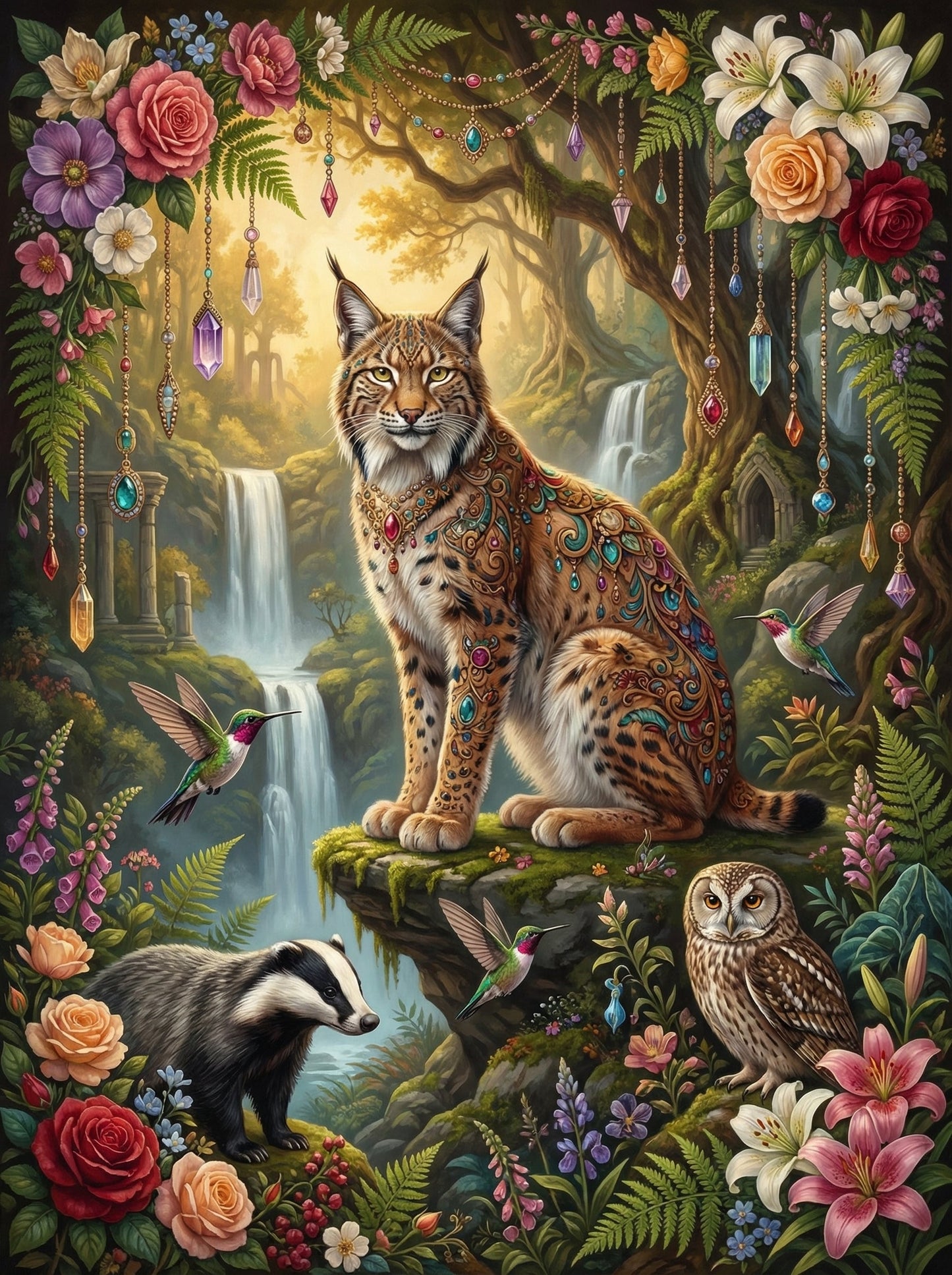 Enchanted Lynx Waterfall (80 Colors)