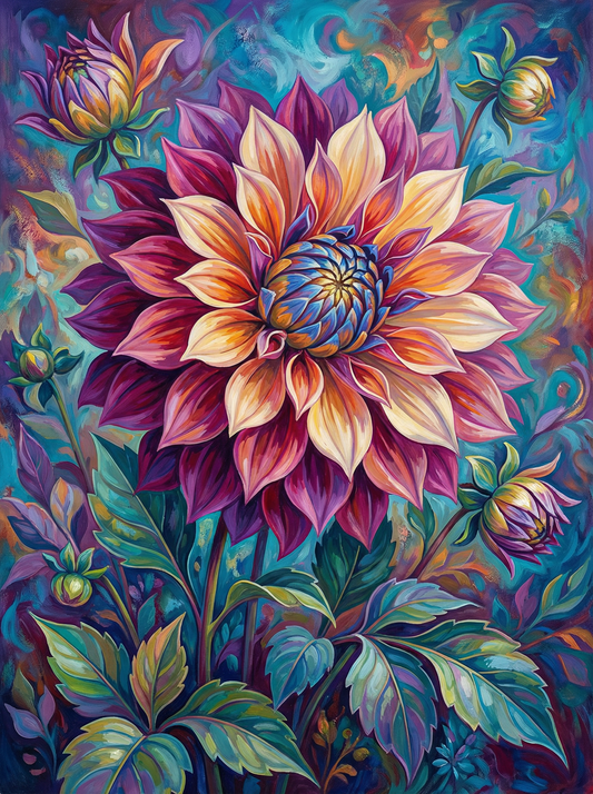 Radiant Dahlia Dream (120 Colors)