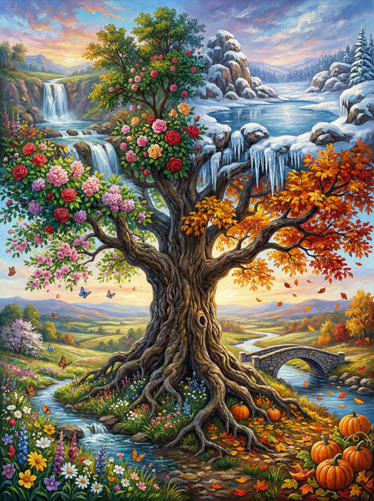 Tree of Four Seasons (120 Colors)